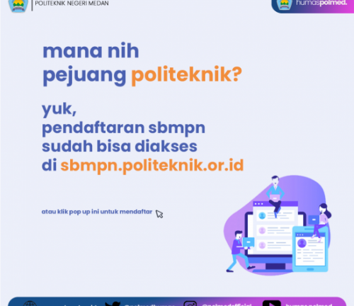 Panduan Pendaftaran SBMPN 2020 - Politeknik Negeri Medan