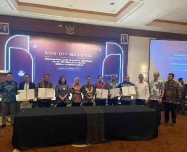 Penandatanganan Kontrak Pelaksanaan Program Ekosistem Kemitraan pada kegiatan Kick Off PTV 27 Provinsi, 22 Agustus 2023, Jakarta